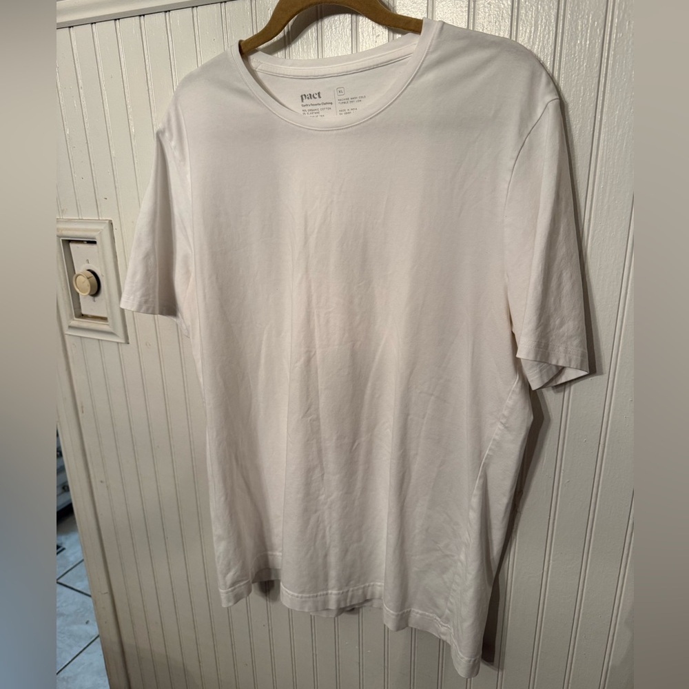 Pact Men's Short Sleeve Tee White